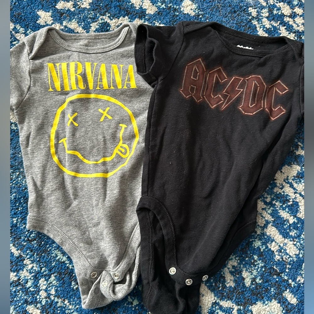 6-12 month band onesie